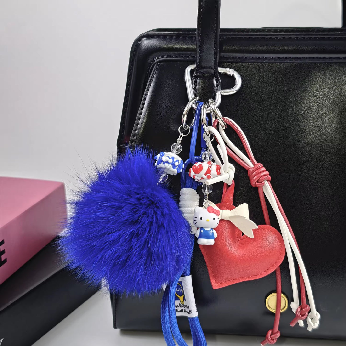 Red Heart HK Charm Miu Style Bag Accessory