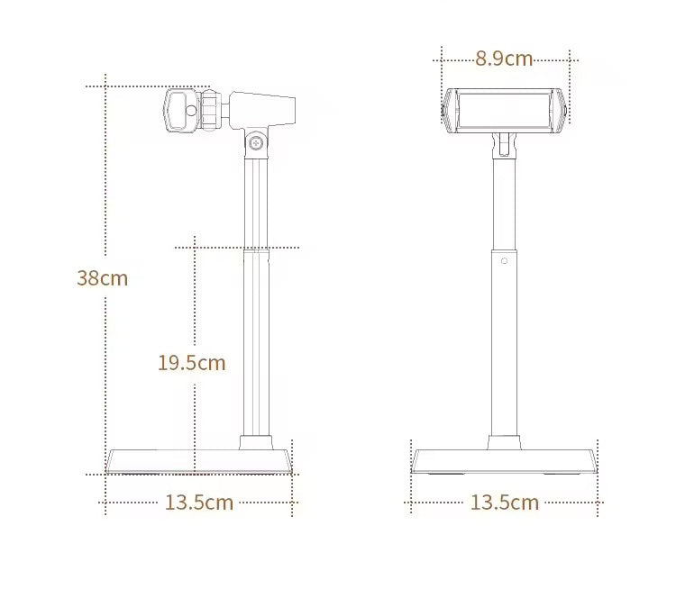 “Pink Flowery Garden" Desktop Phone Stand