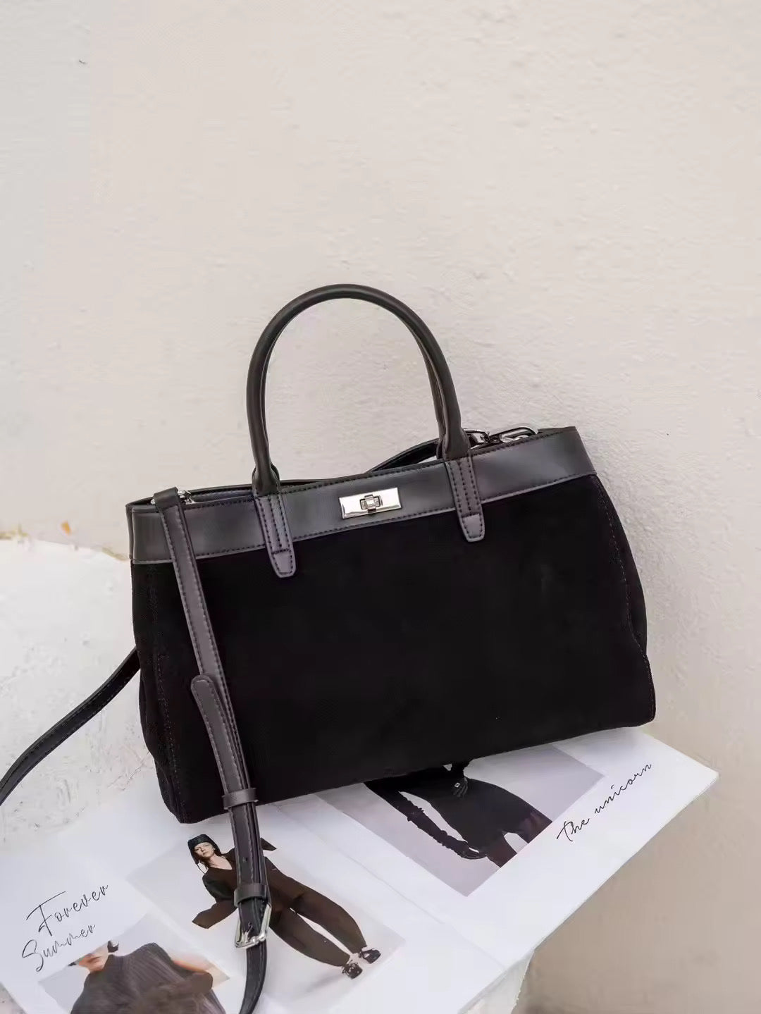 CLARE Suede Carryall Bag