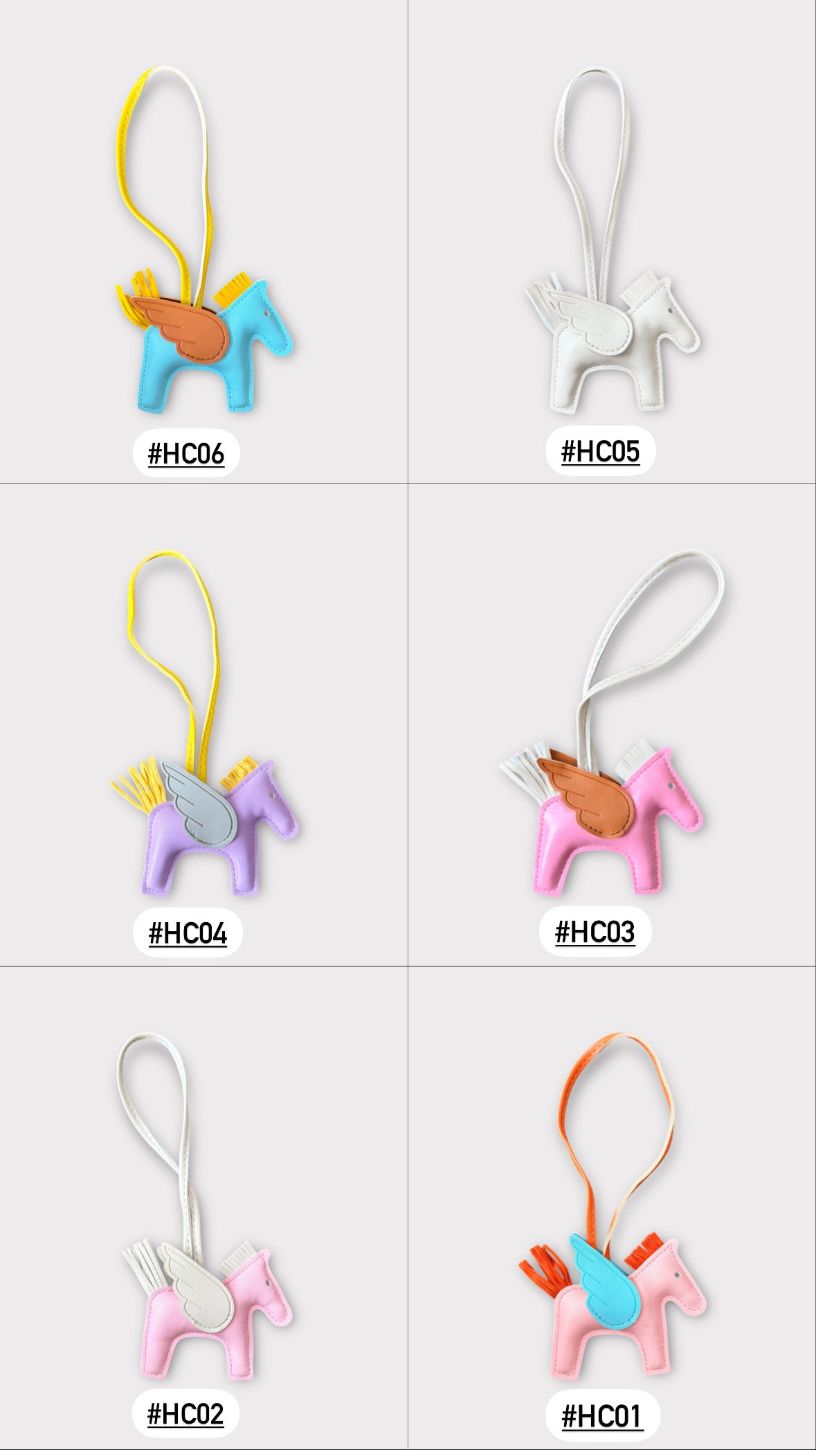 PU leather Horse Designed Charms for Handbags