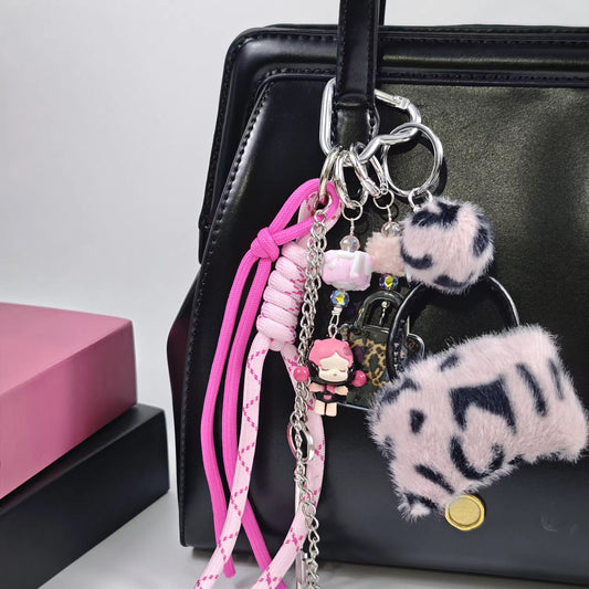 Rope Skull Panda Charm Miu Style Bag Accessory