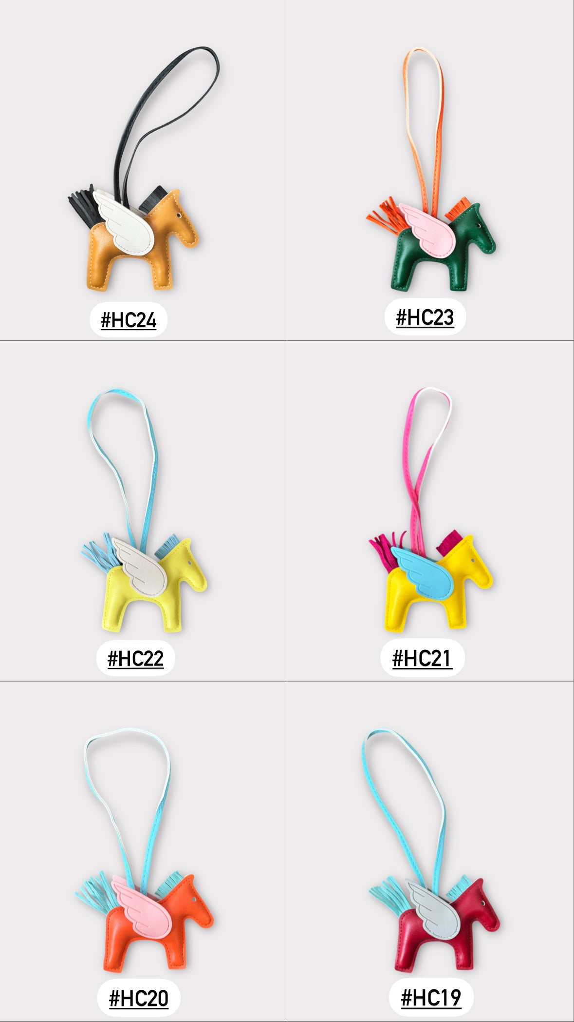 PU leather Horse Designed Charms for Handbags